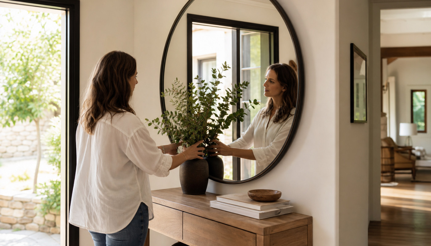 De la lumière à la structure : comment un miroir peut réinventer une entrée